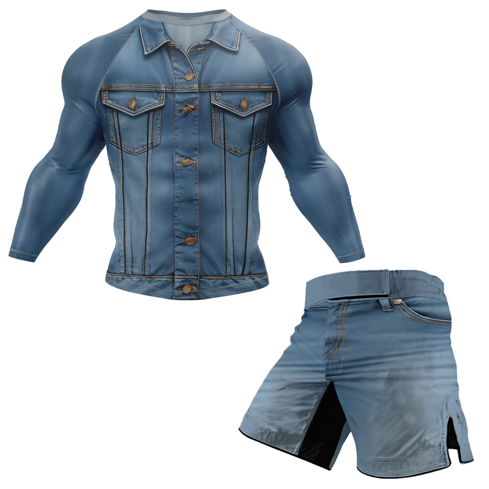Denim BJJ Rash Guard