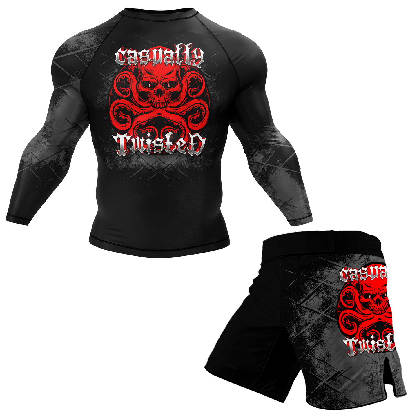 Casually Twisted Octopus BJJ Rash Guard