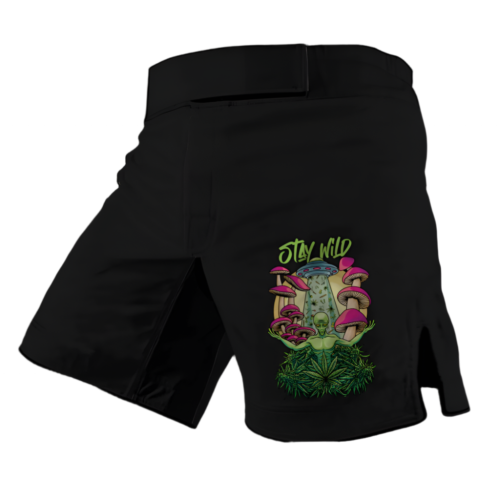 Galactic Mushroom BJJ Rash Guard - Short Sleeve