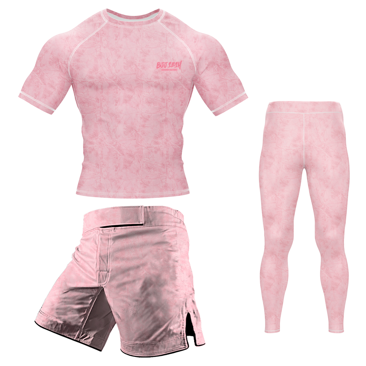 Pink Forest Camo BJJ Rash Guard