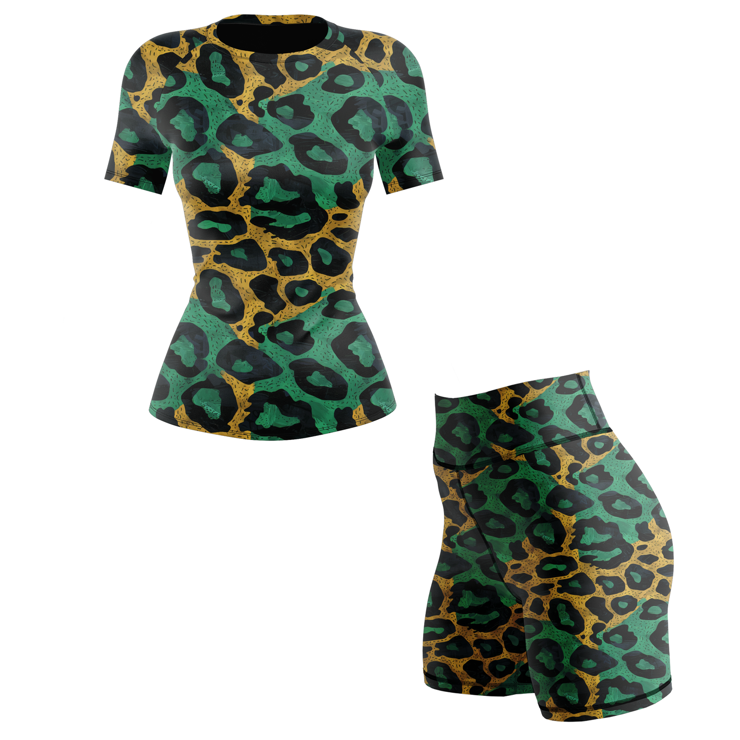 Savannah Leopard Women's BJJ Spats Shorts
