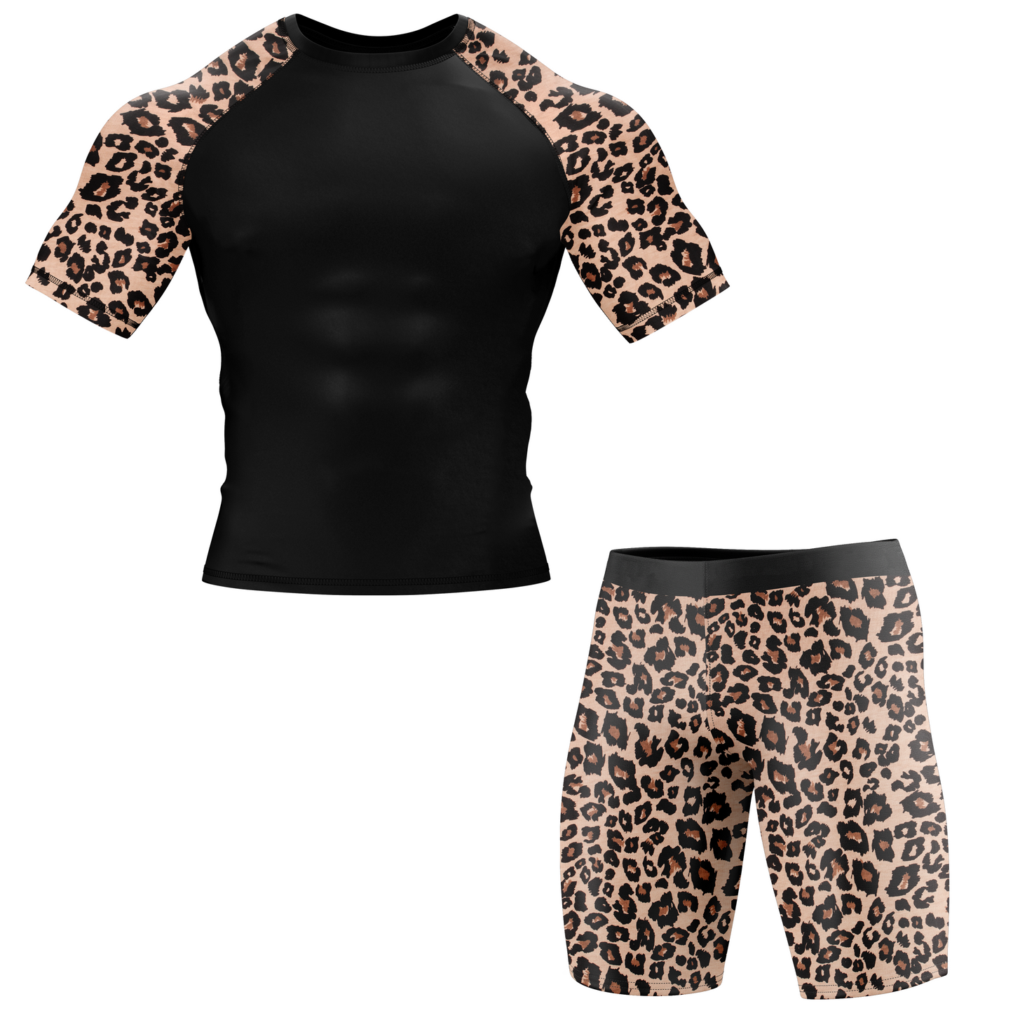 Leopard Takedown BJJ Rash Guard - Shortsleeve