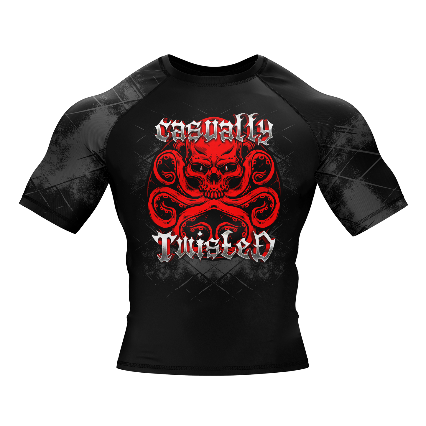 Casually Twisted Octopus BJJ Rash Guard - Shortsleeve