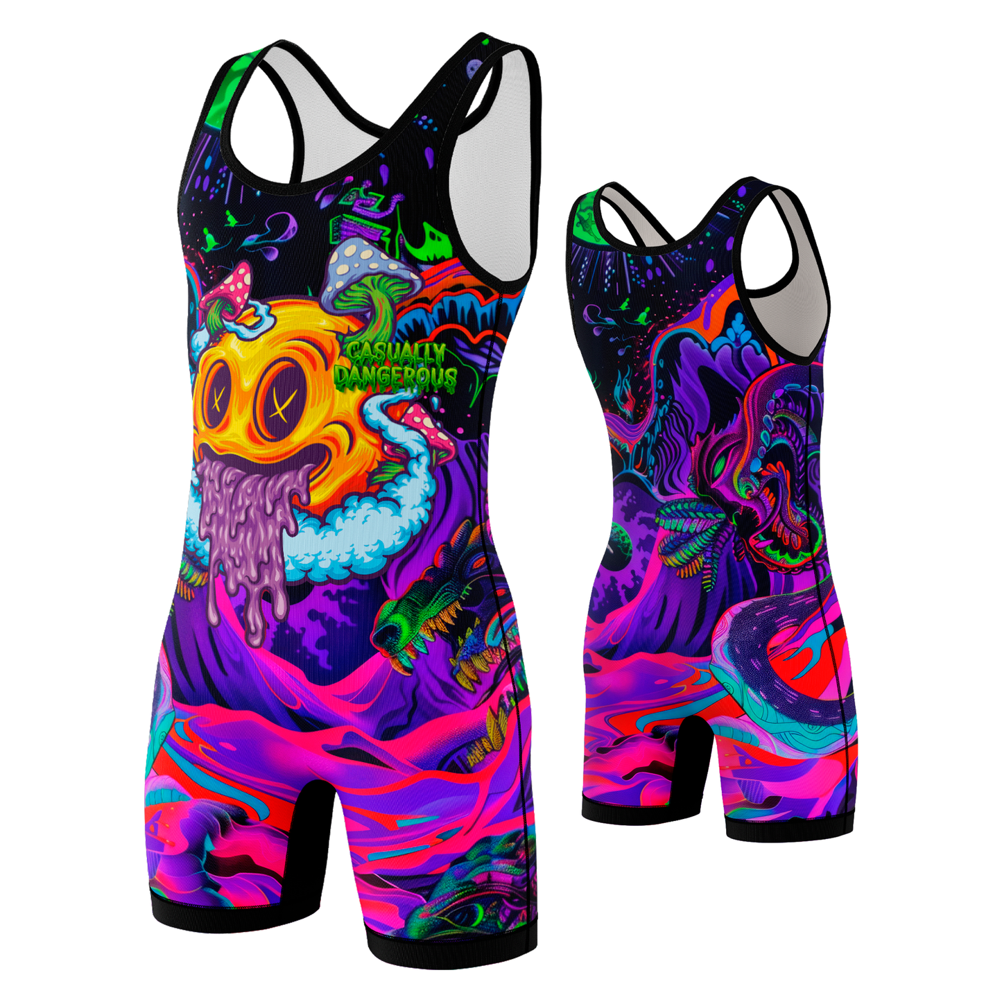 Casually Dangerous Wrestling Singlet