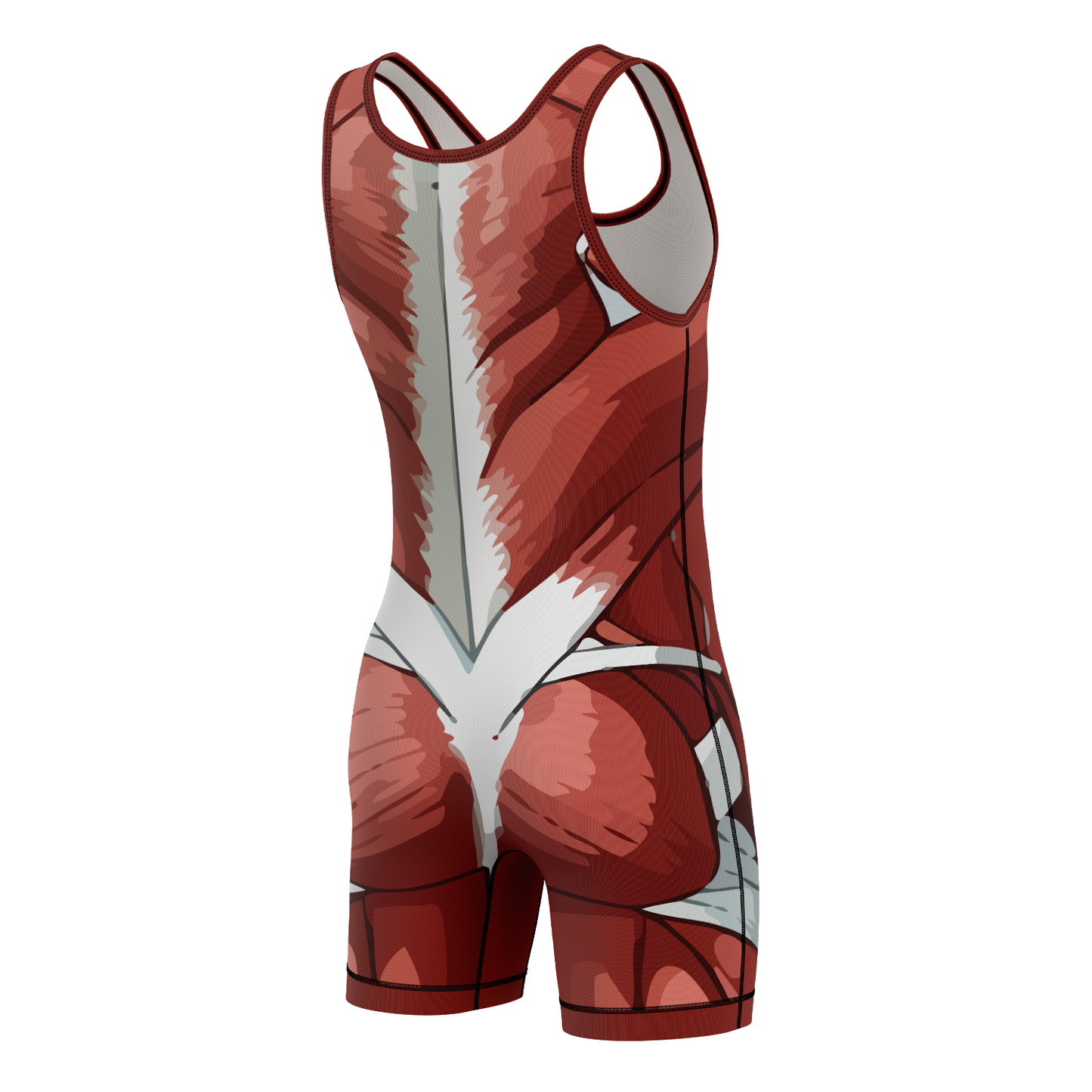 Muscle Anatomy Jiu Jitsu Wrestling Singlet
