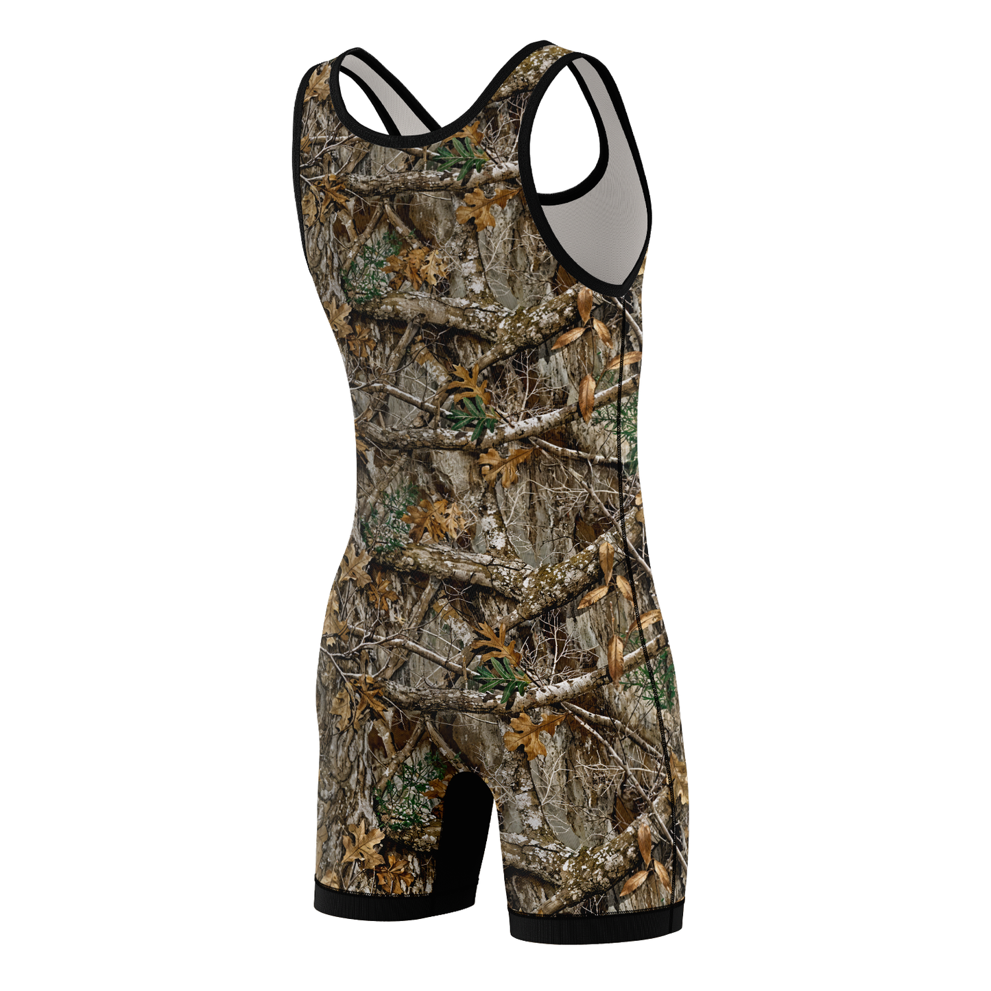Camo Tree Wrestling Singlet