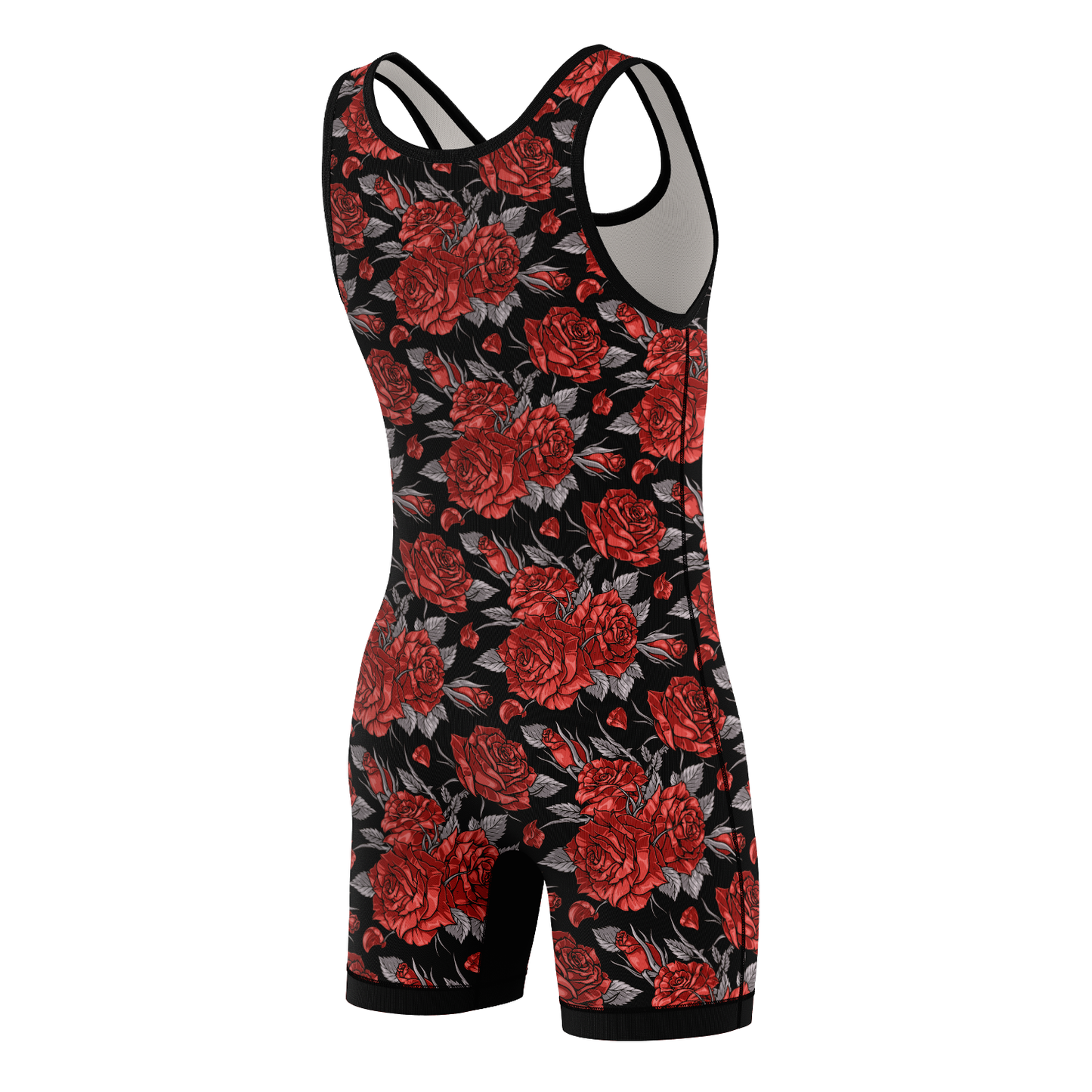 Red Death Rose Wrestling Singlet