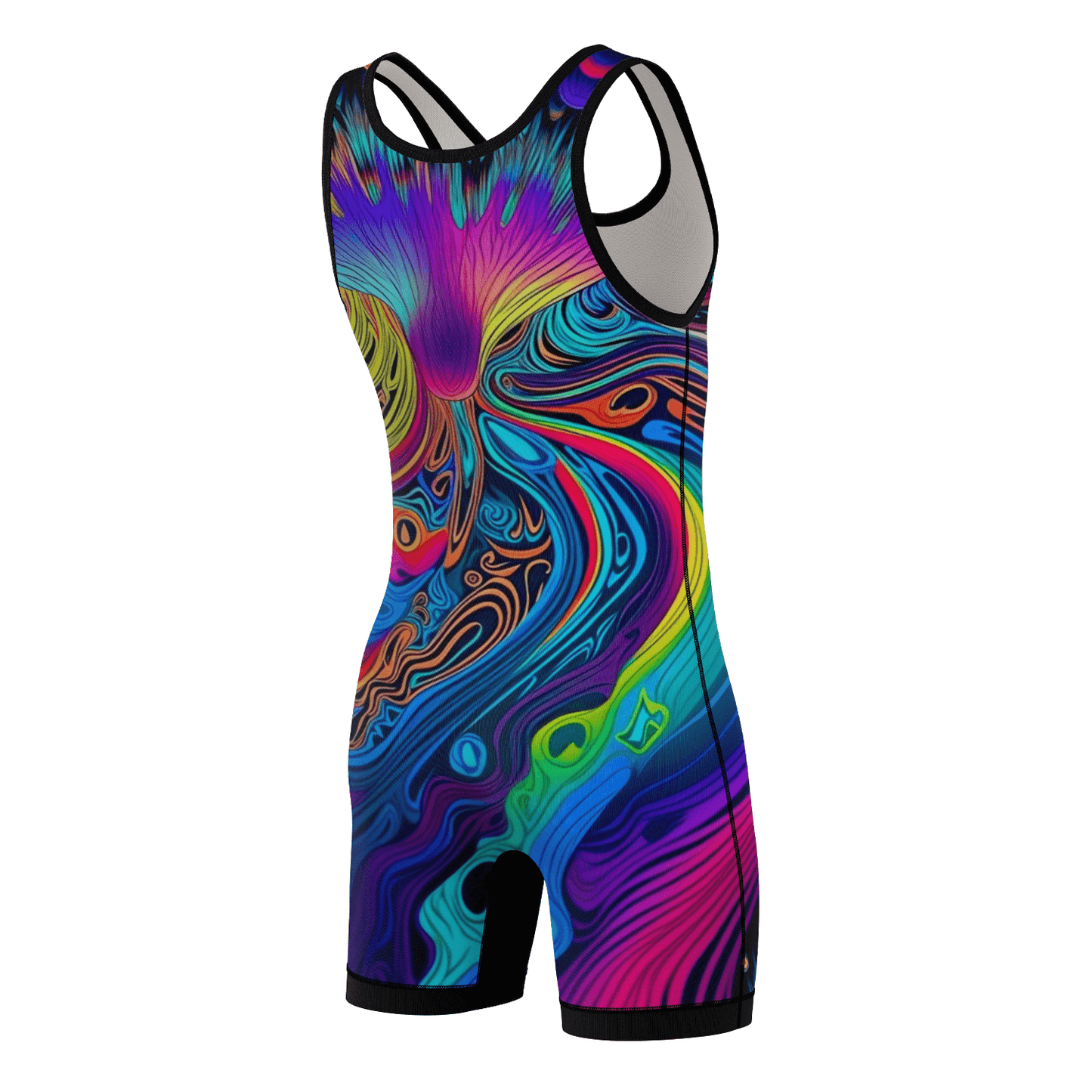 Psychedelic Lock Jiu Jitsu Wrestling Singlet