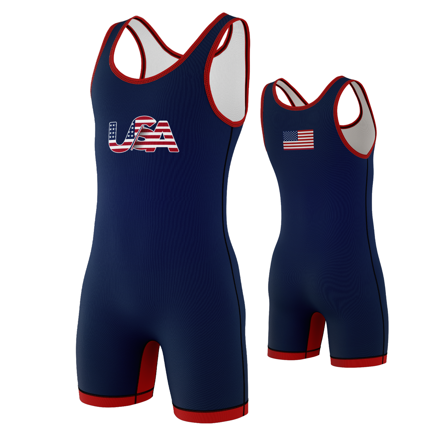 United States Jiu Jitsu Wrestling Singlet