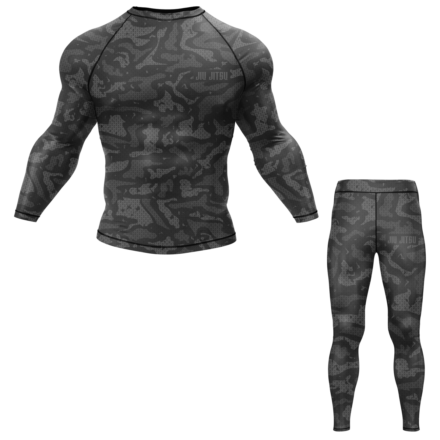 Grey Camo BJJ Spats