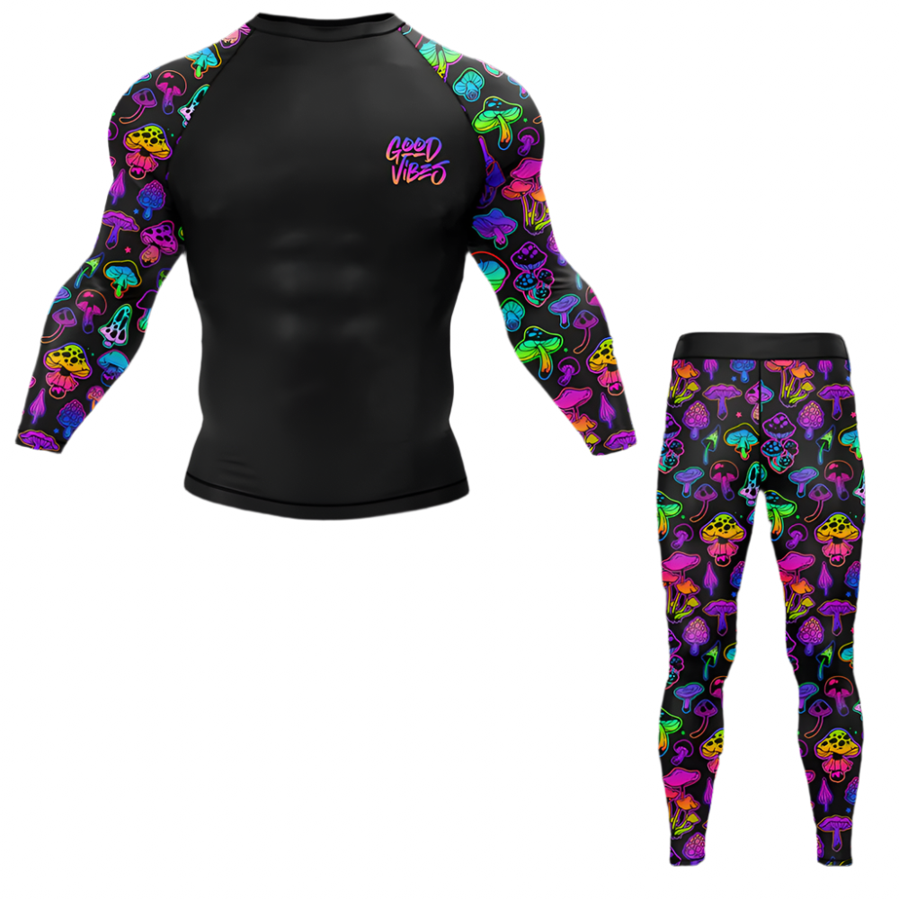 Psychedelic Mushroom BJJ Spats