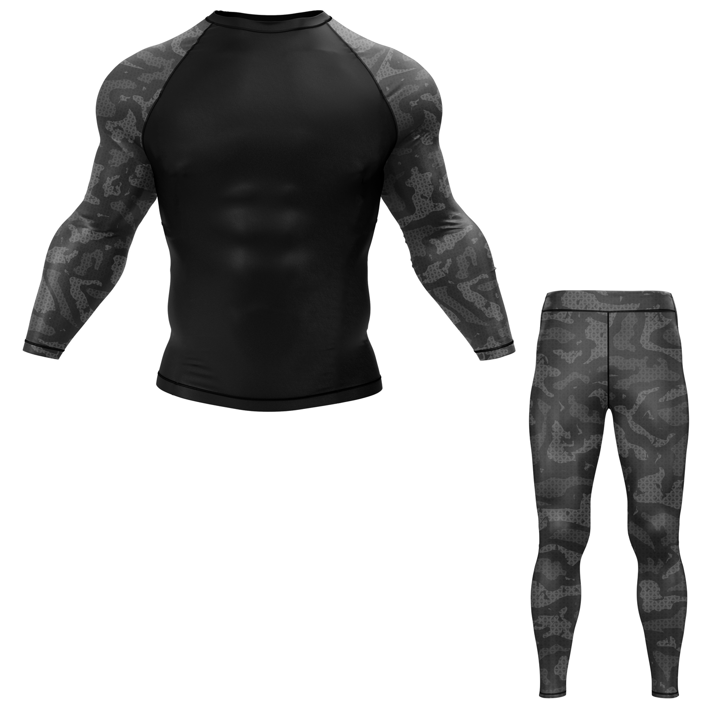 Grey Camo BJJ Spats