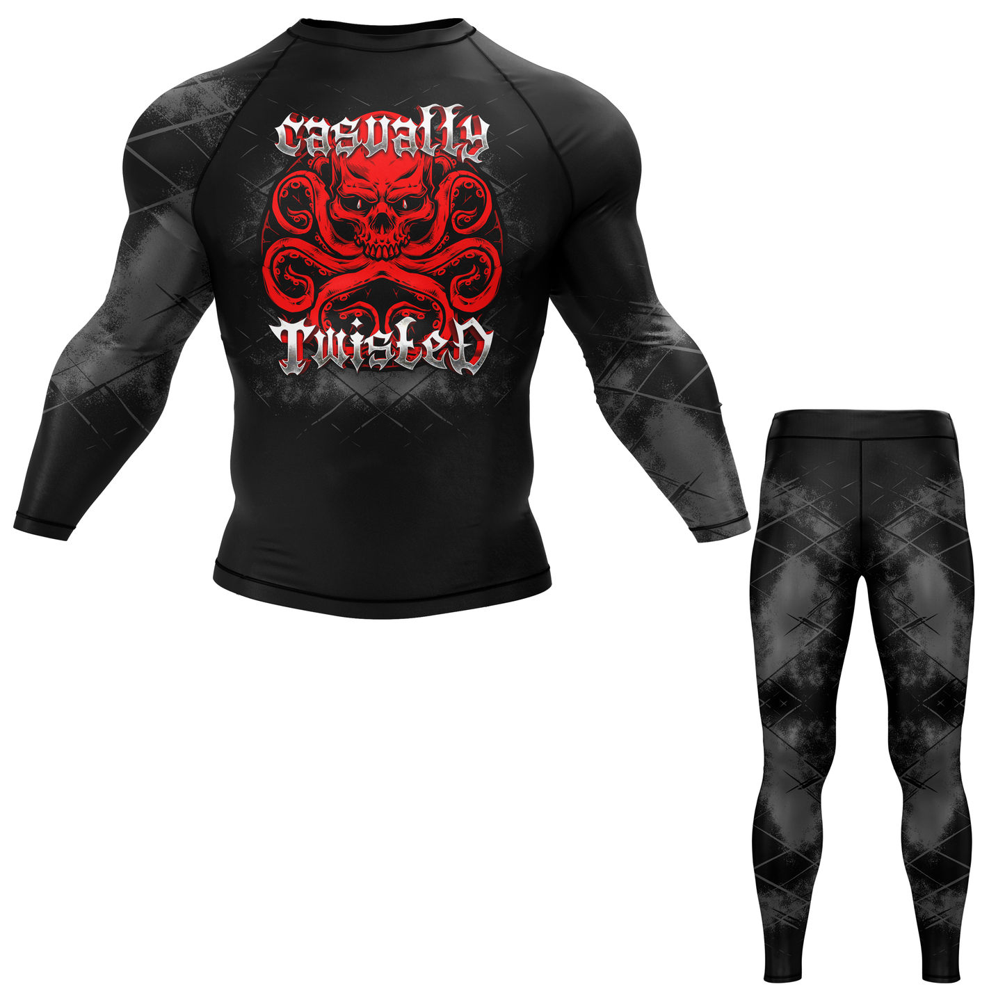 Casually Twisted Octopus BJJ Rash Guard