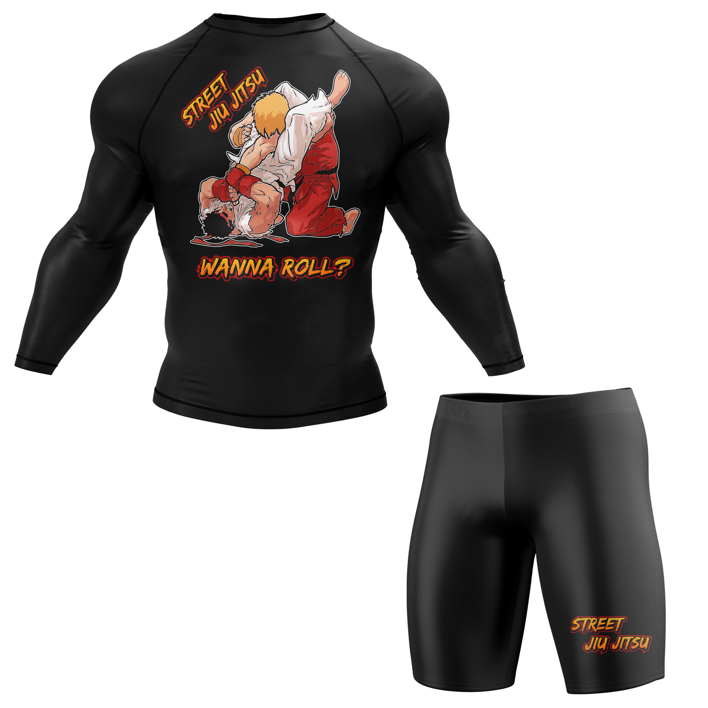 Street Jiu Jitsu BJJ Spats Shorts