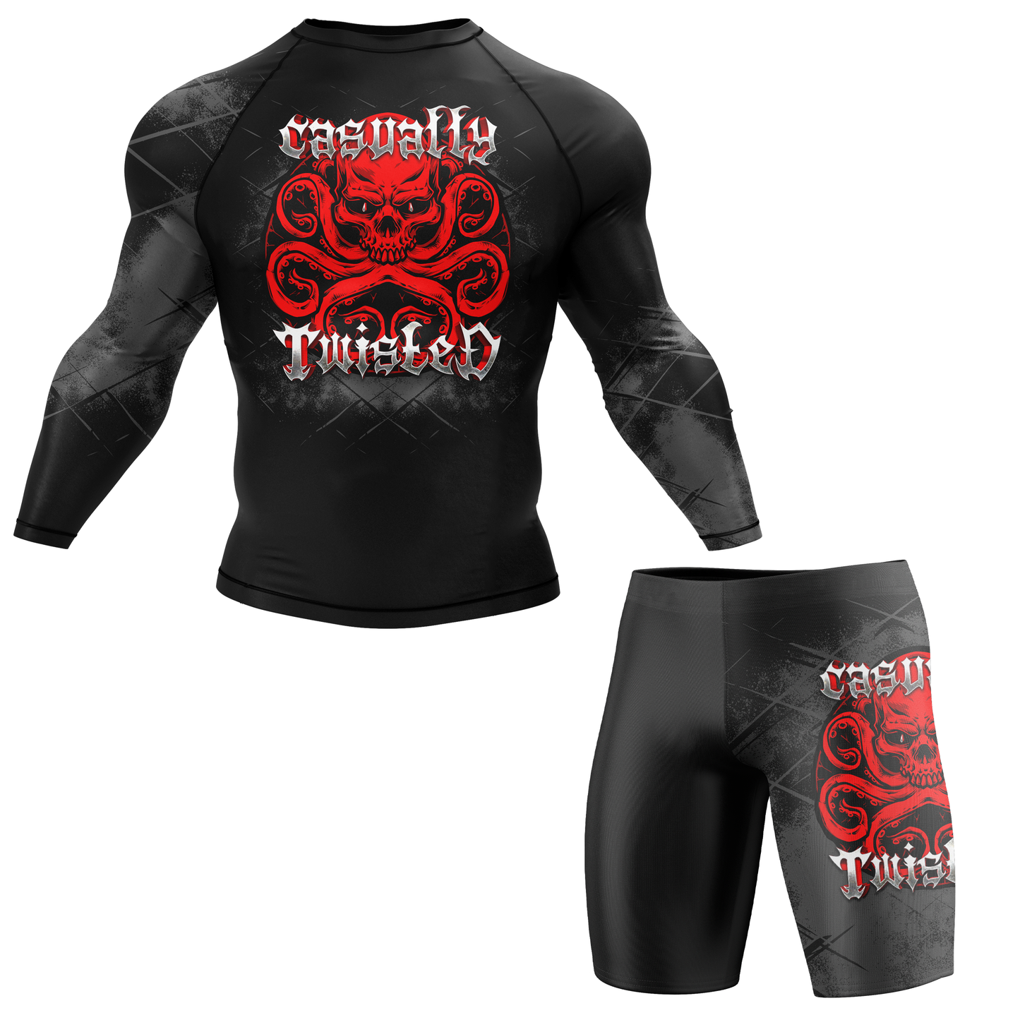 Casually Twisted Octopus BJJ Rash Guard