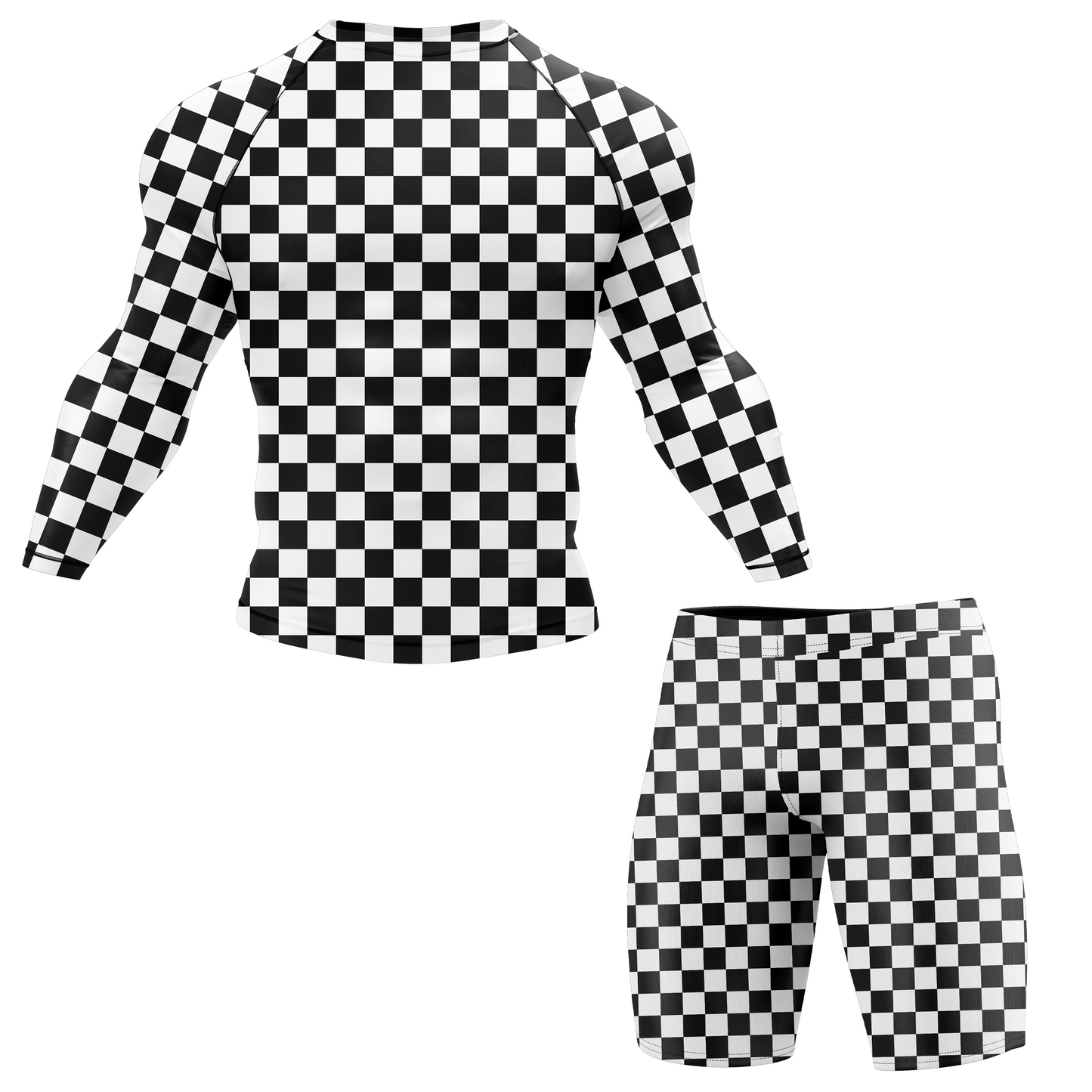 Checkered BJJ Spats Shorts