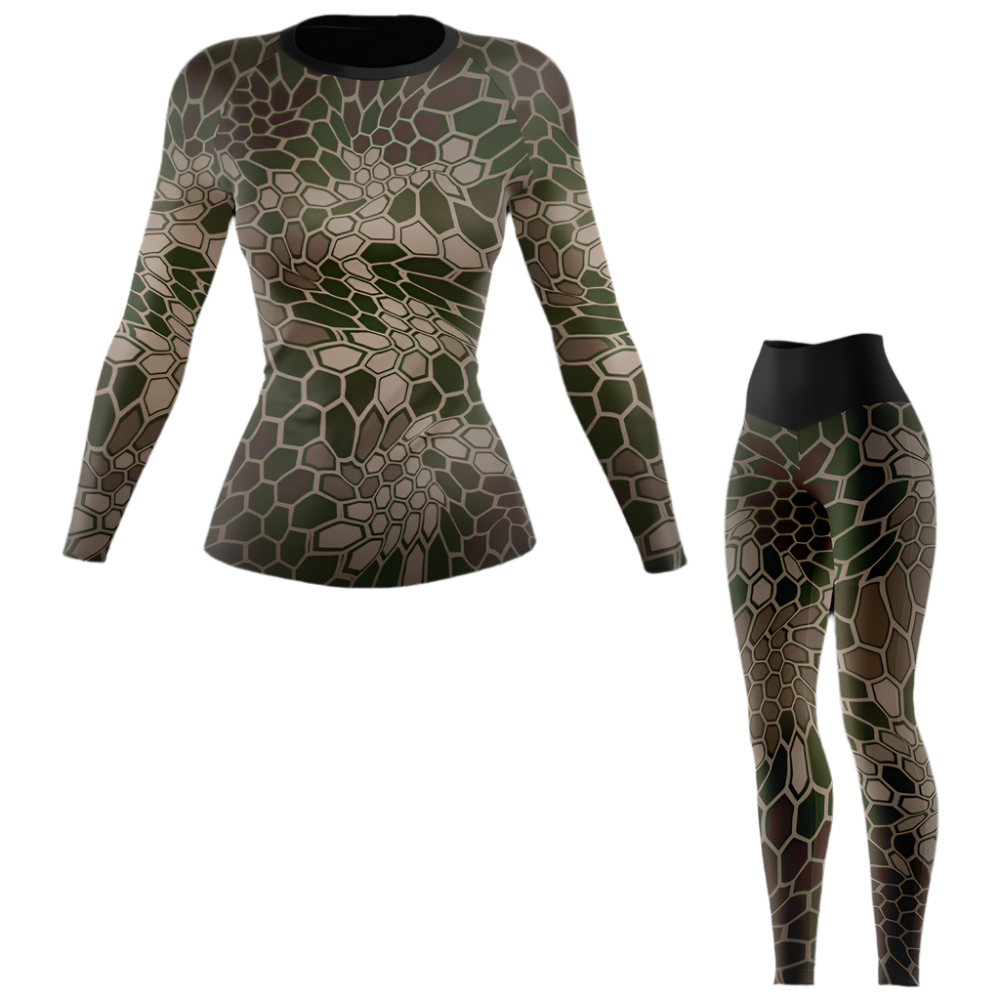 Camiseta de protección contra erupciones de Jiu Jitsu brasileño para mujer Venom Hunter