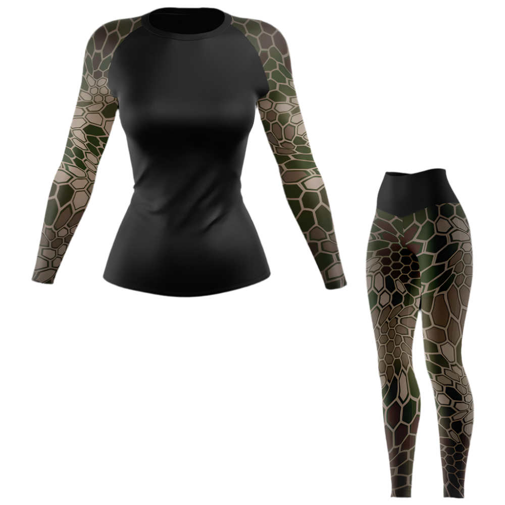 Camiseta de protección contra erupciones de Jiu Jitsu brasileño para mujer Venom Hunter