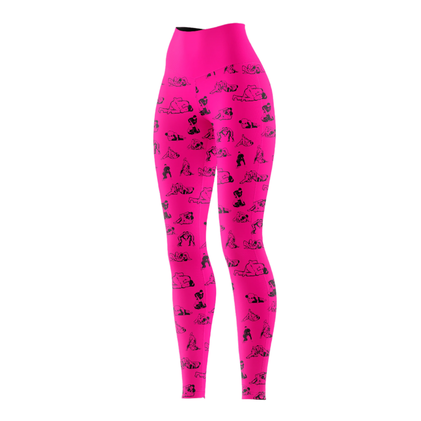 Camiseta de protección contra erupciones de Jiu Jitsu para mujer, color negro y rosa