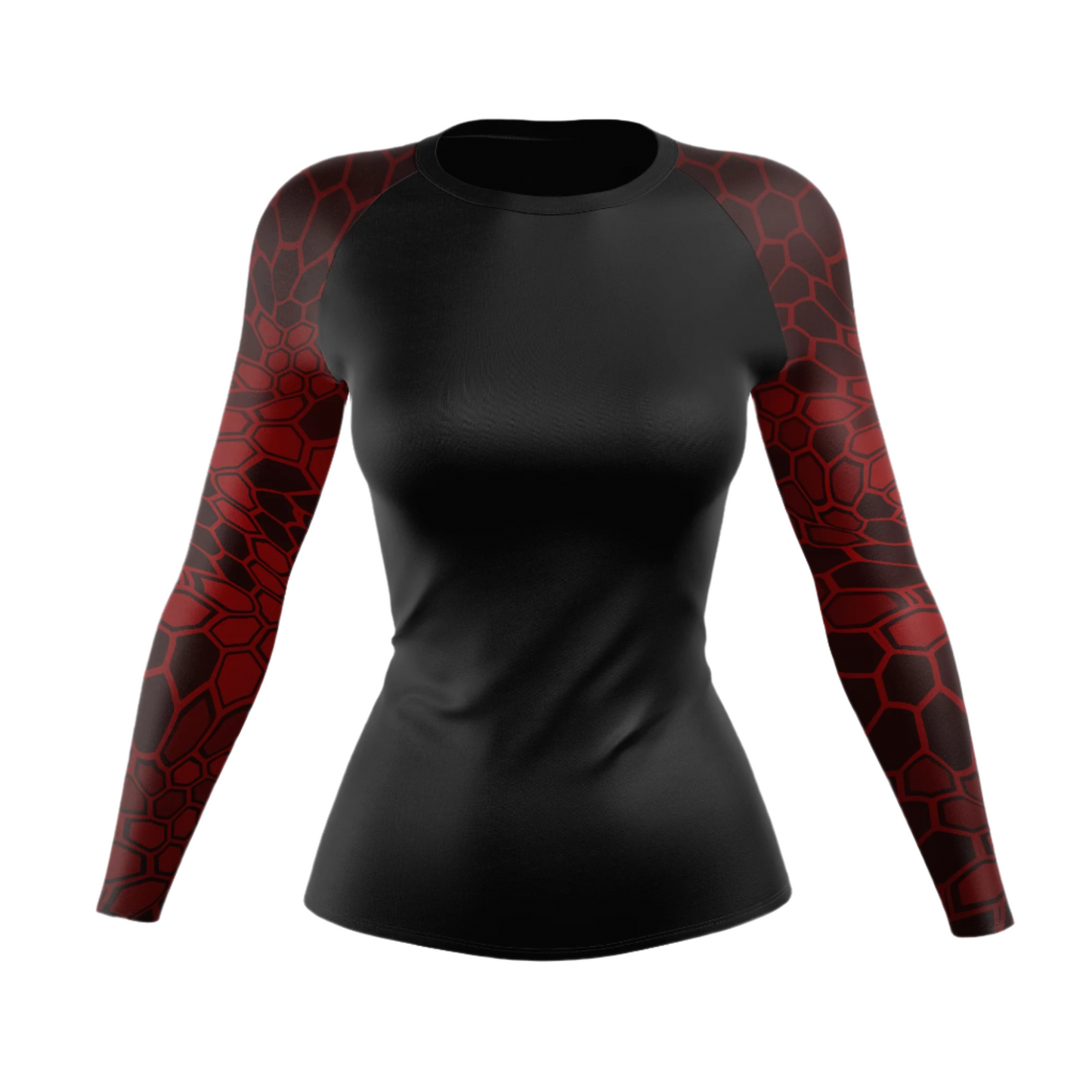 Camiseta de protección contra erupciones de Jiu Jitsu brasileño para mujer Venom Hunter