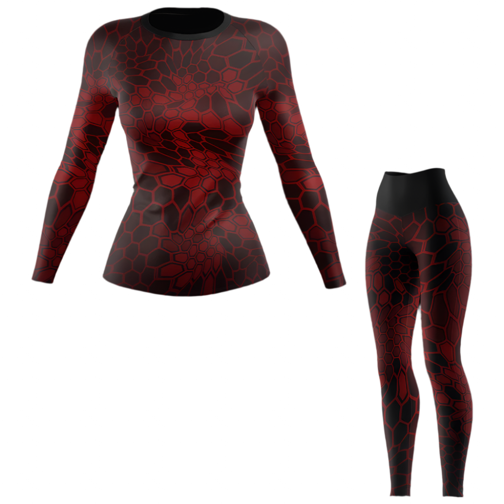 Camiseta de protección contra erupciones de Jiu Jitsu brasileño para mujer Venom Hunter