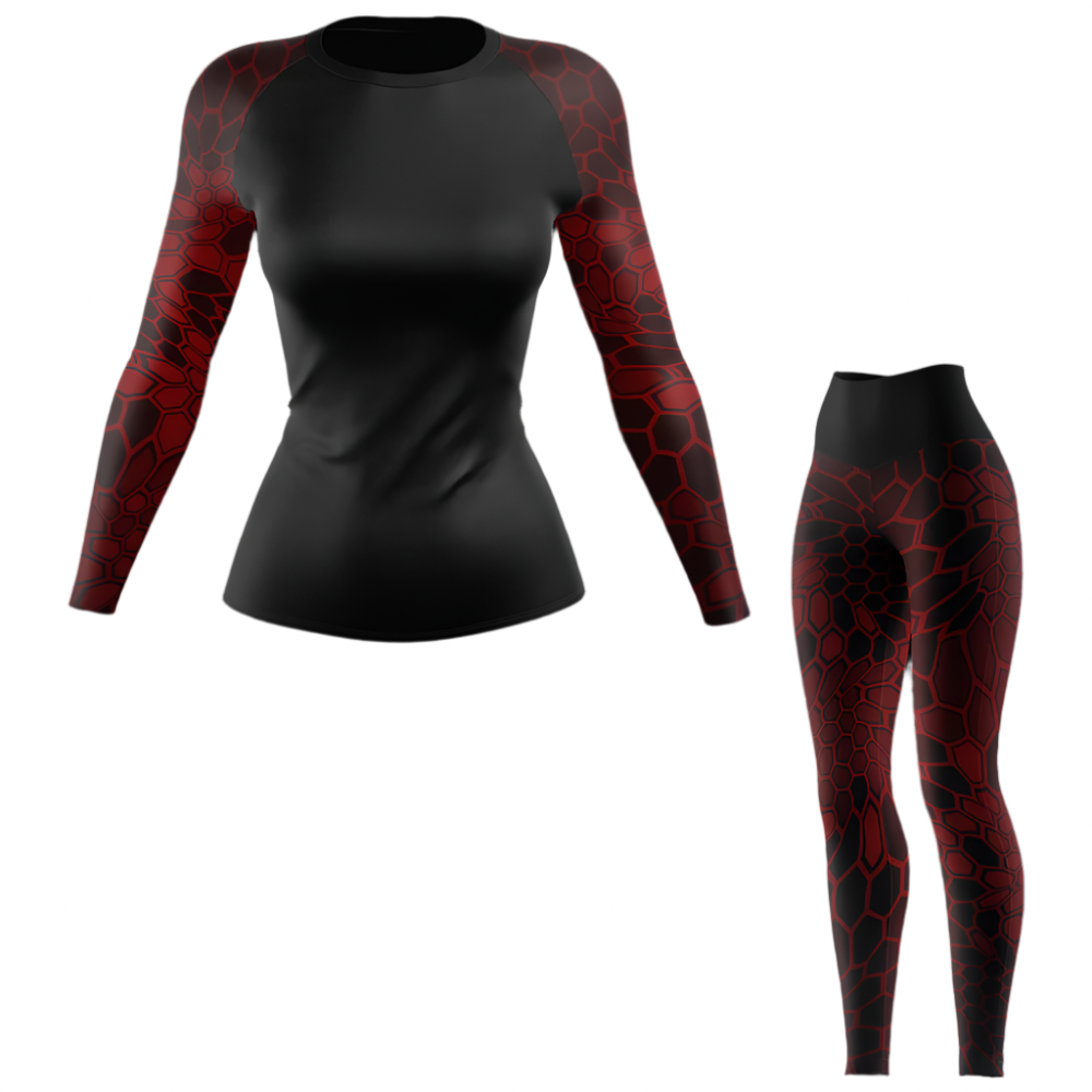 Camiseta de protección contra erupciones de Jiu Jitsu brasileño para mujer Venom Hunter