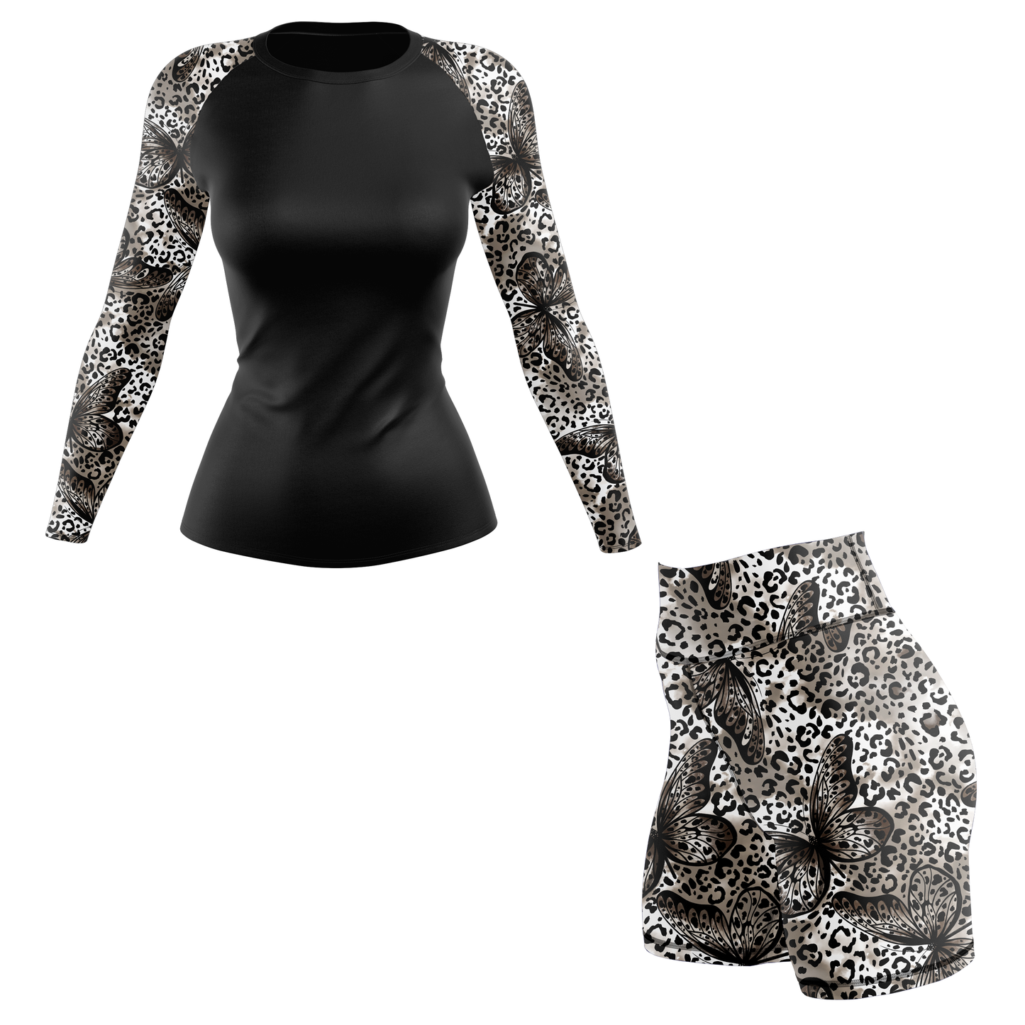 Leopard Butterfly Women's BJJ Rash Guard