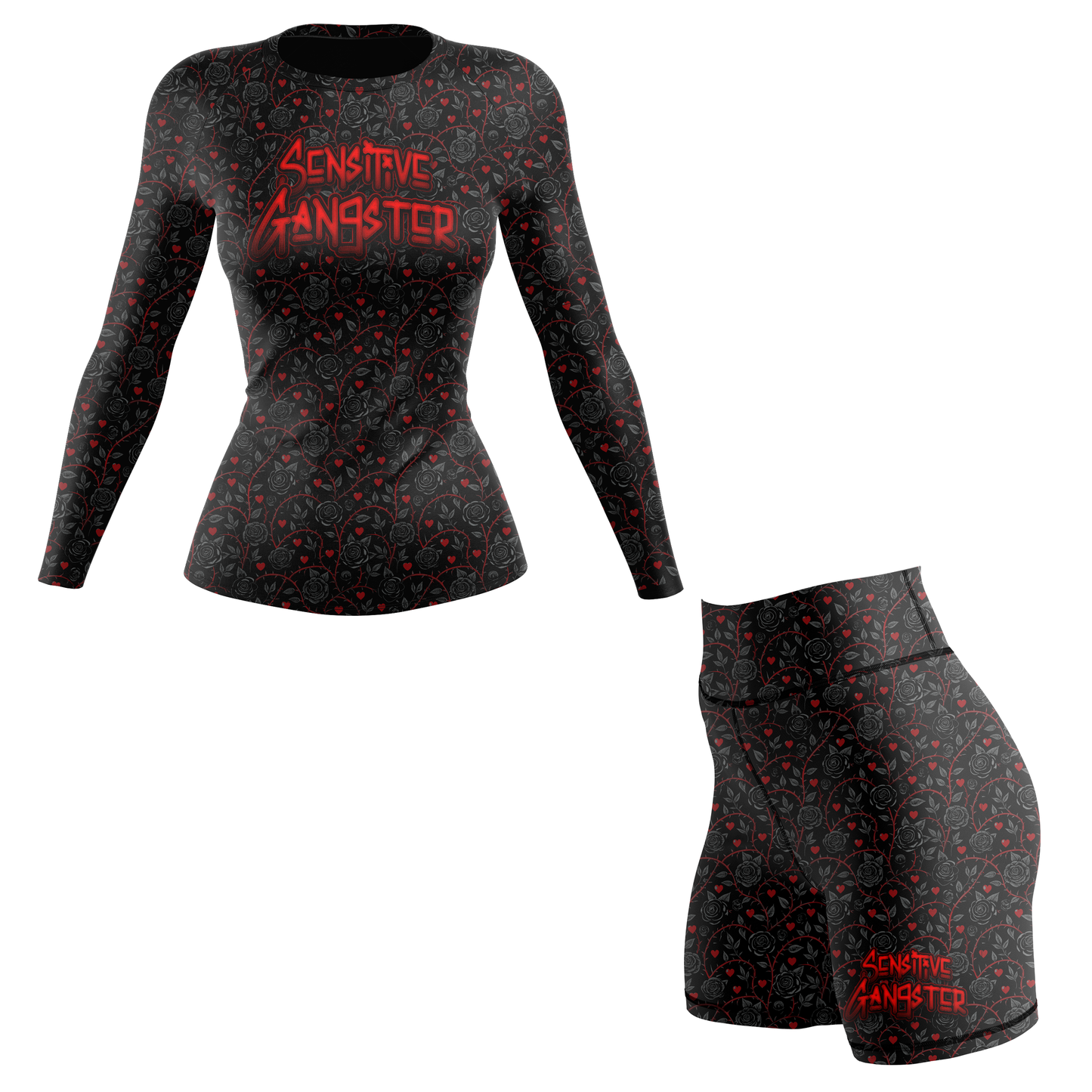 Sensitive Gangster Women's BJJ Spats Shorts