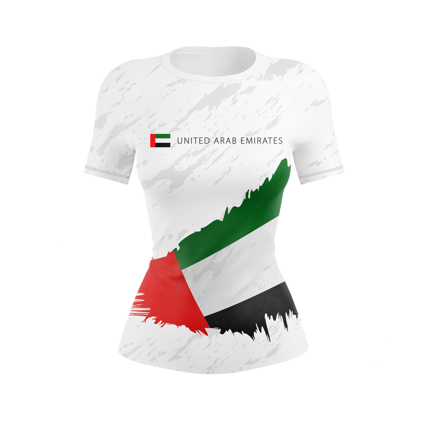 United Arab Emirates Women's BJJ Rash Guard - Shortsleeve