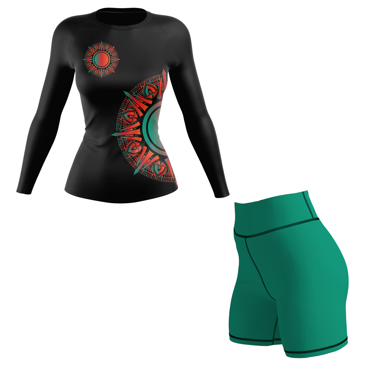Sun Mandala Women's BJJ Rash Guard