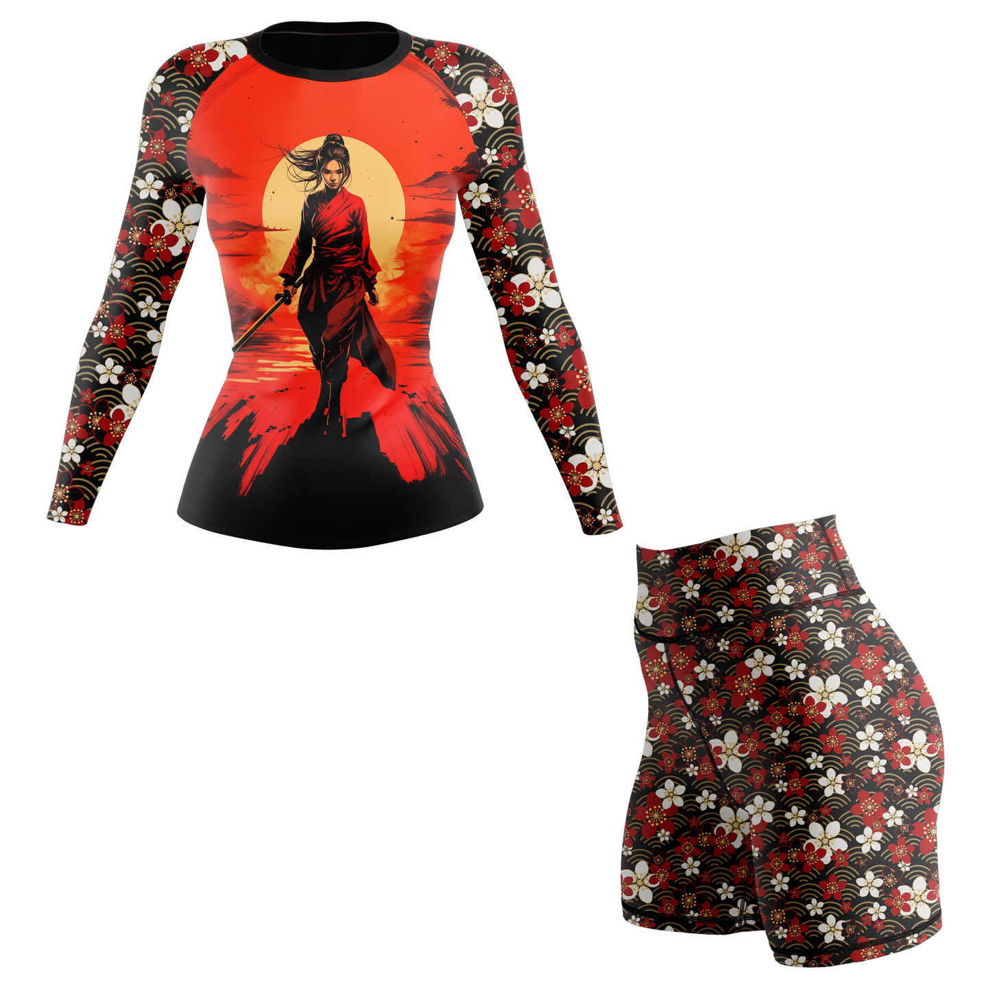 Dark Cherry Women's BJJ Rash Guard