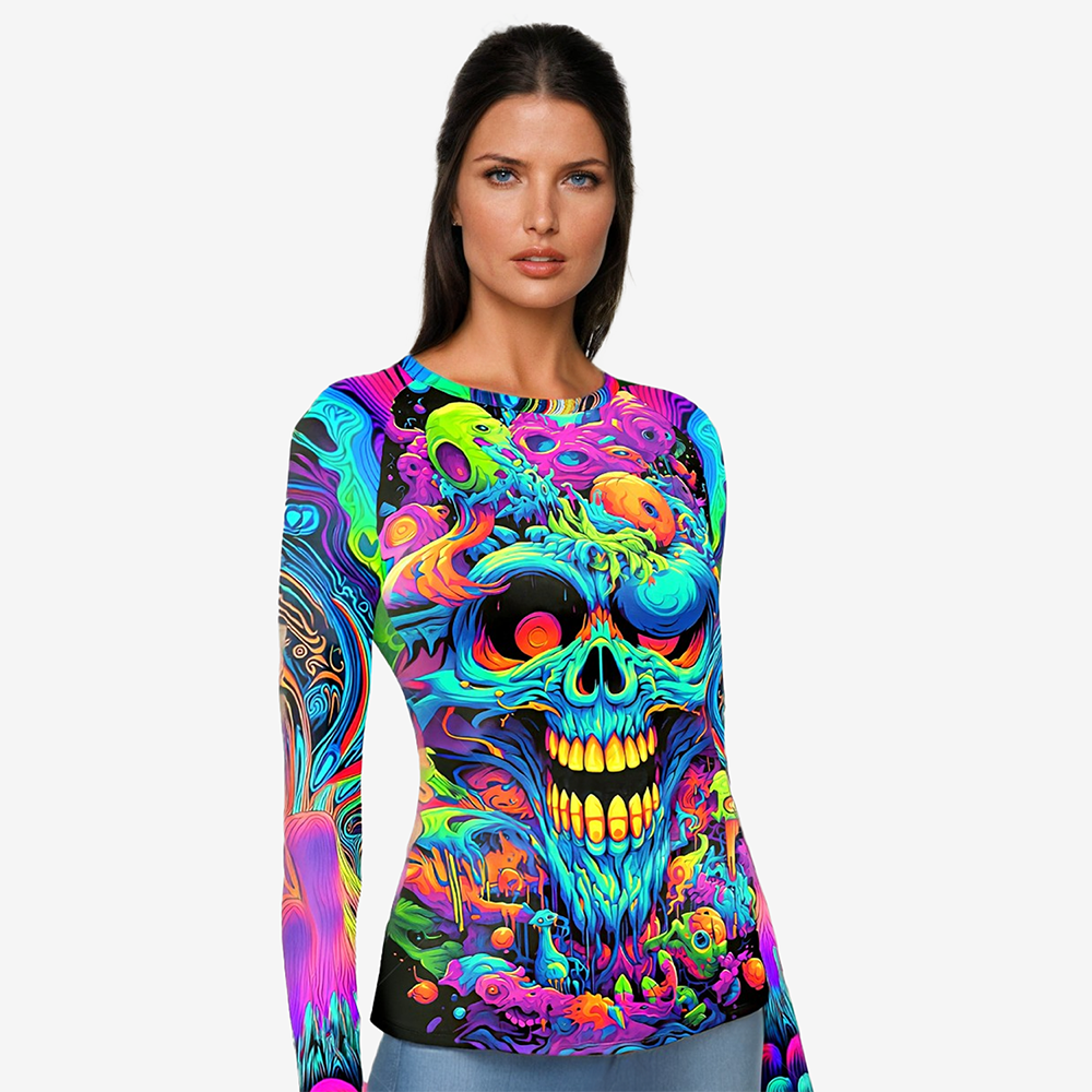 Psychedelic Lock BJJ Rashguard für Damen