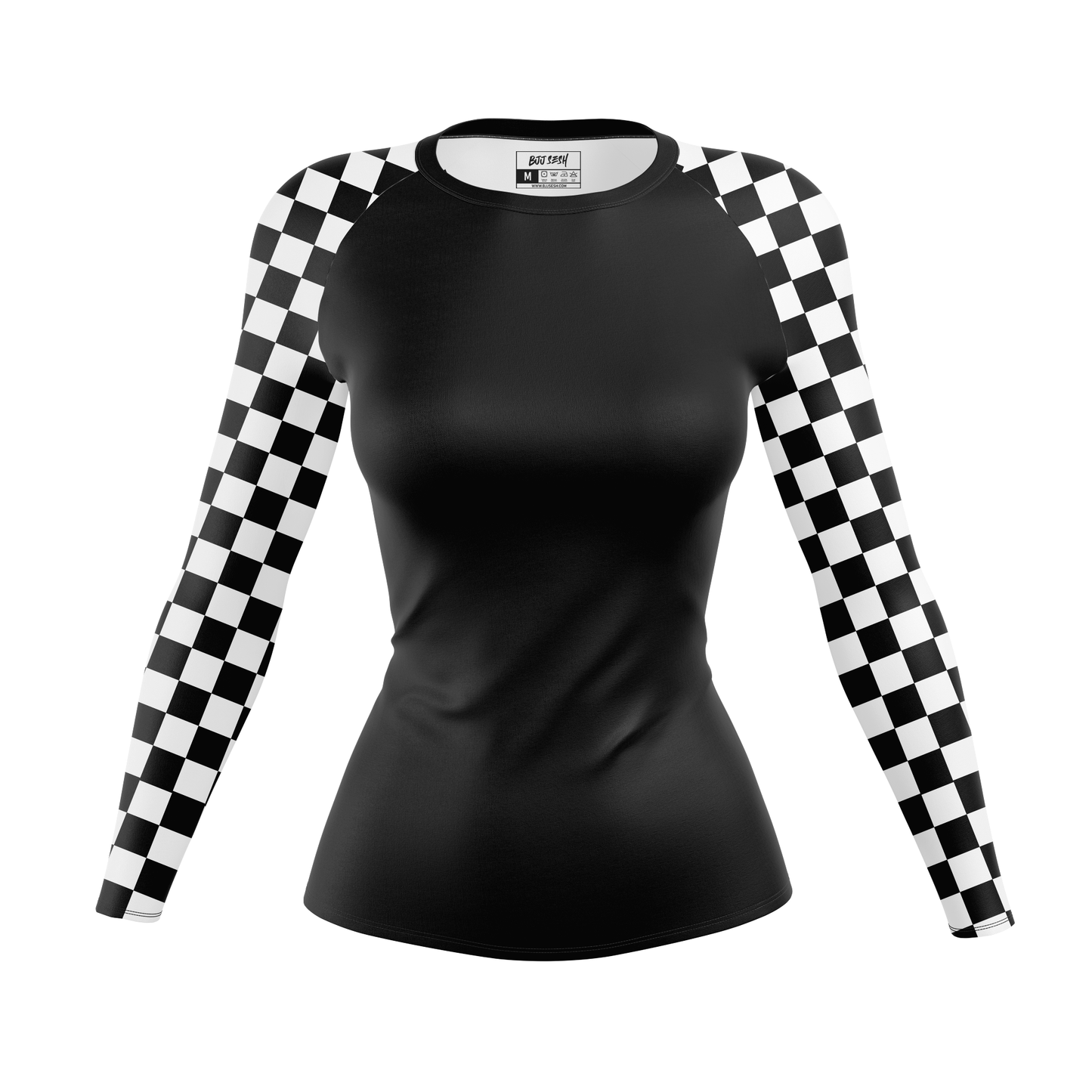 Checkered Women's BJJ Rash Guard