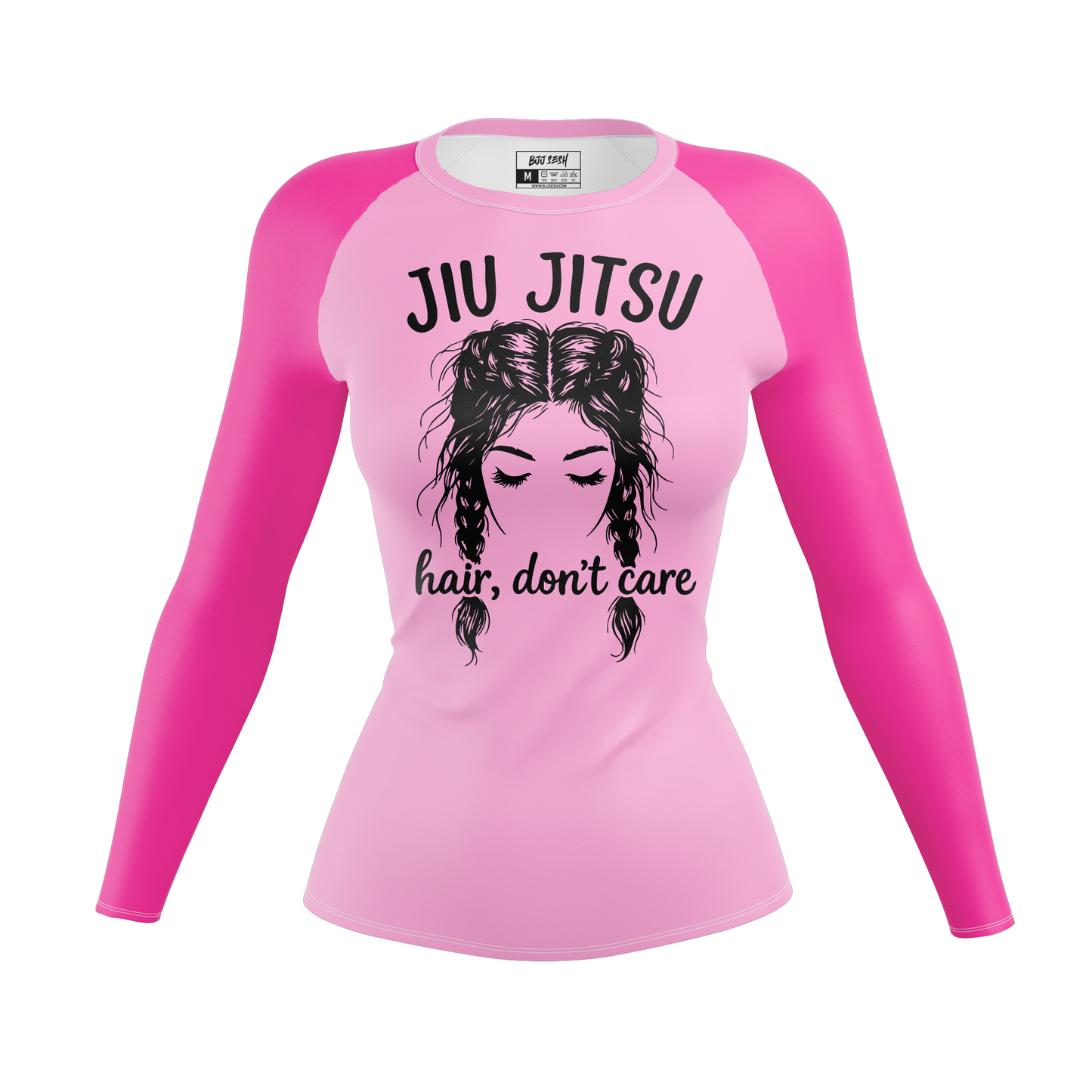 Jiu Jitsu Hair Don't Care Women's BJJ Rash Guard