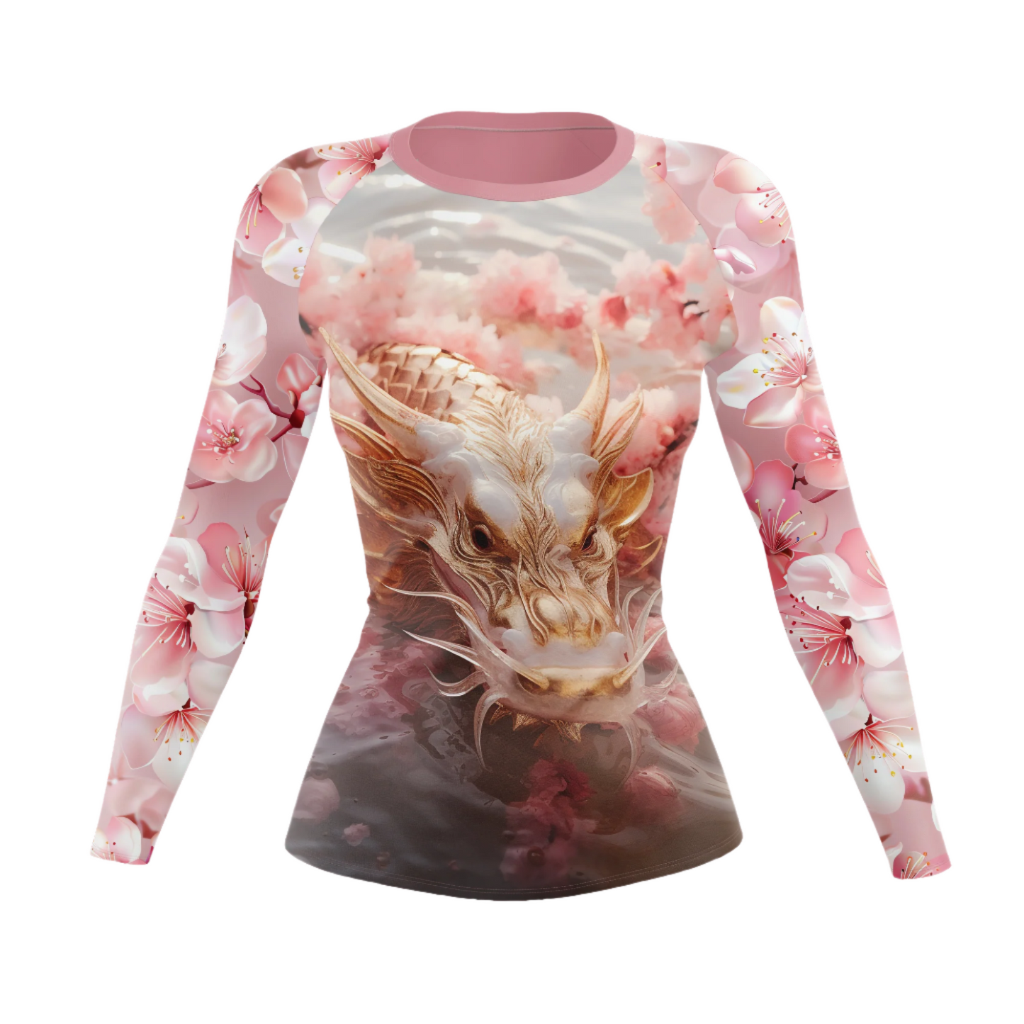 Camiseta de protección contra erupciones de BJJ para mujer Cherry Blossom Fury