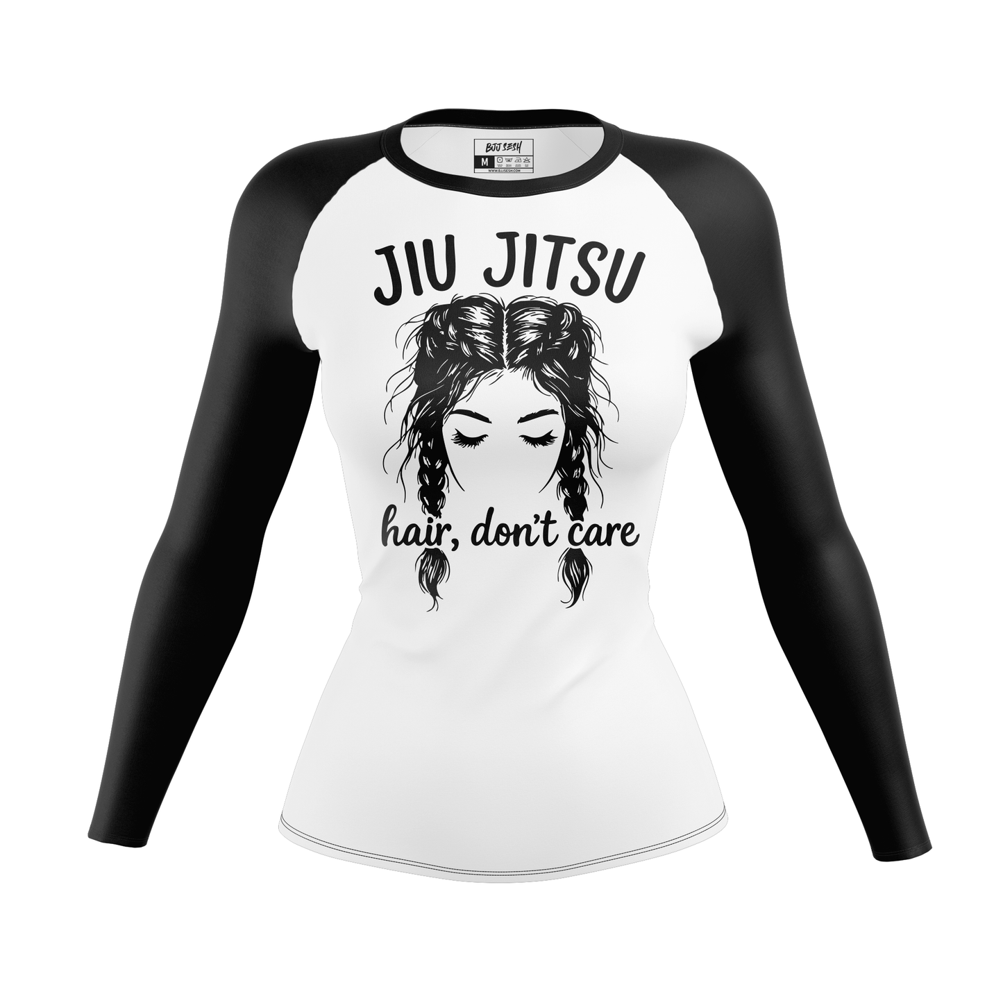 Jiu Jitsu Hair Don't Care Women's BJJ Rash Guard