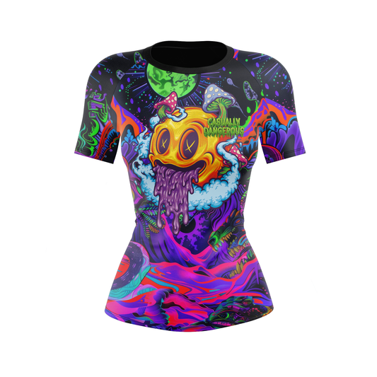 Casually Dangerous Women's BJJ Rash Guard - Shortsleeve