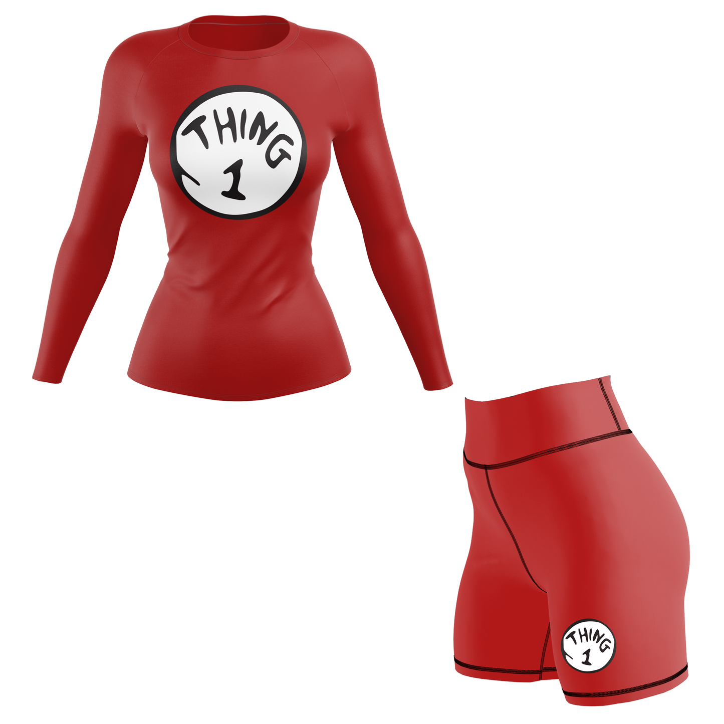 Thing 1 & Thing 2 Women's BJJ Rash Guard
