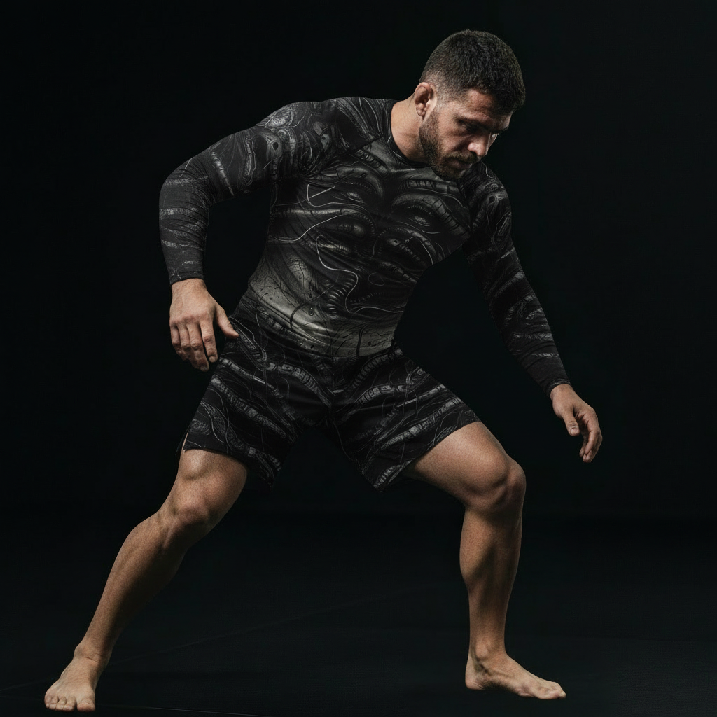 Alien Skeleton BJJ Rash Guard - BJJ Sesh