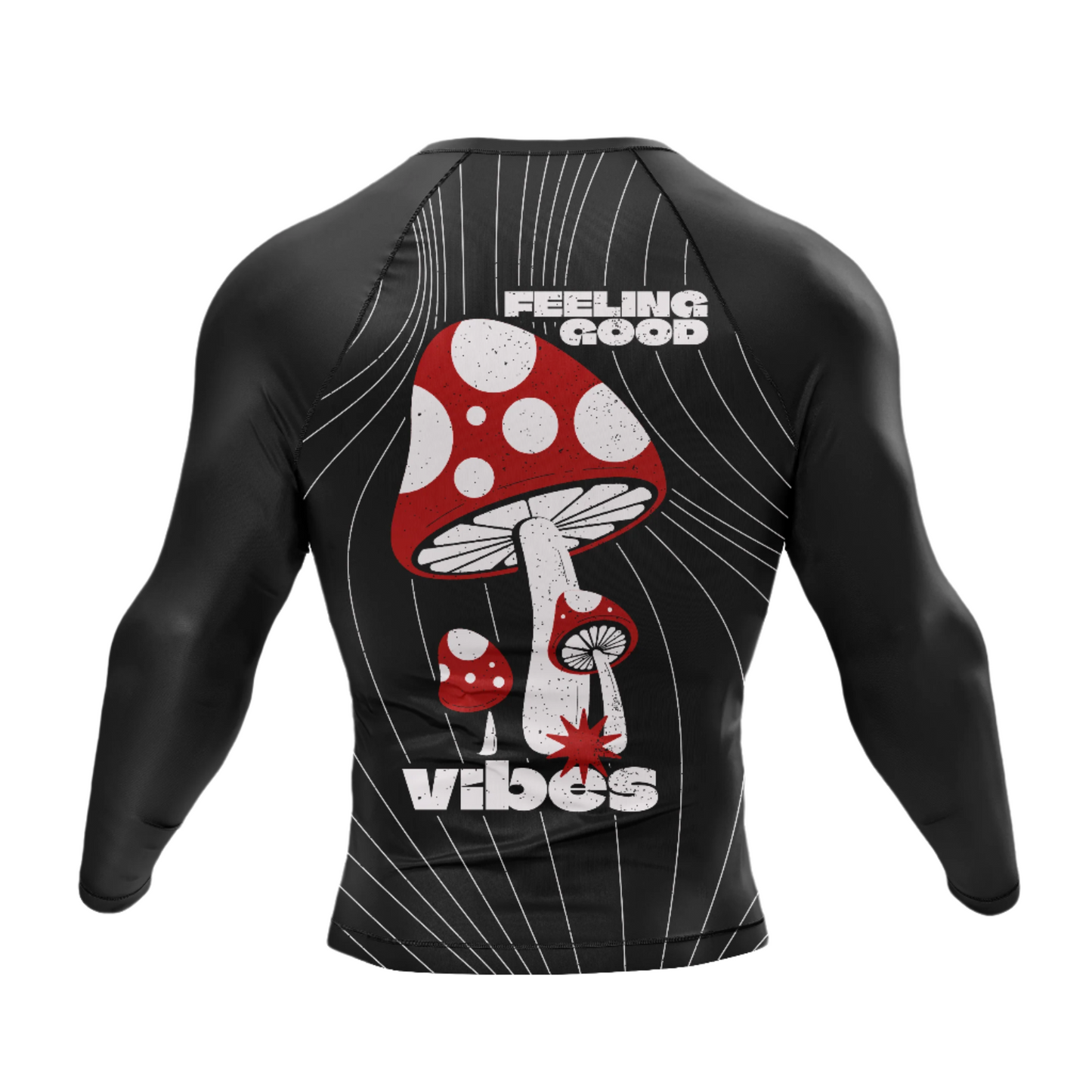 Feel the Good Vibes BJJ Rash Guard