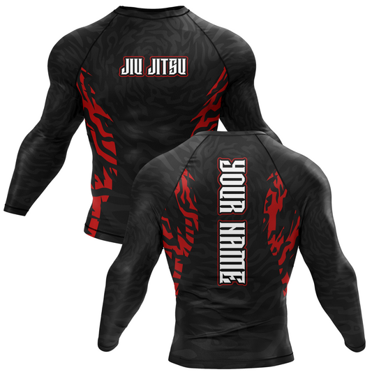 Jiu Jitsu Custom Ranked BJJ Rash Guard