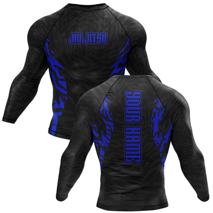 Jiu Jitsu Custom Ranked BJJ Rash Guard