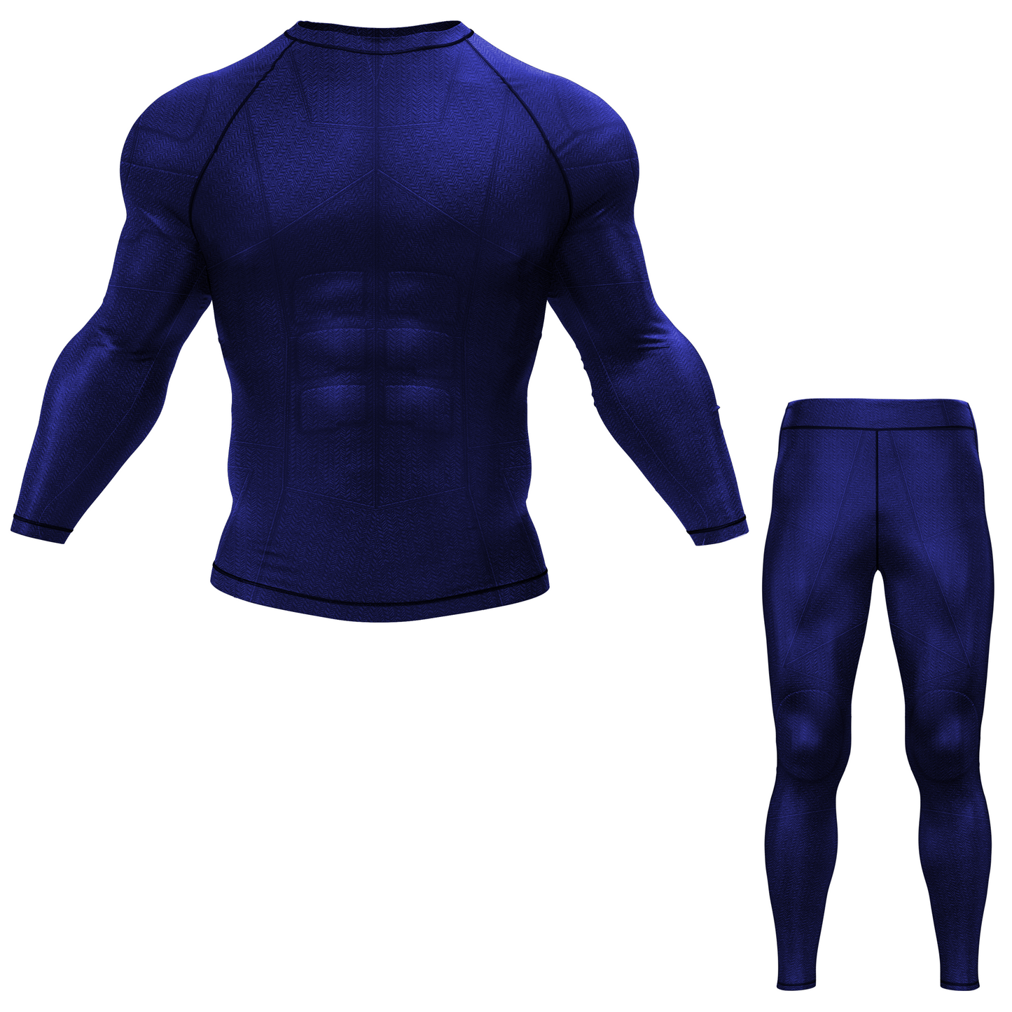 Blue Essential BJJ Rash Guard