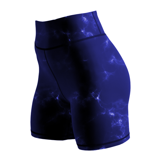 Blue Marble Lightning Women's BJJ Spats Shorts