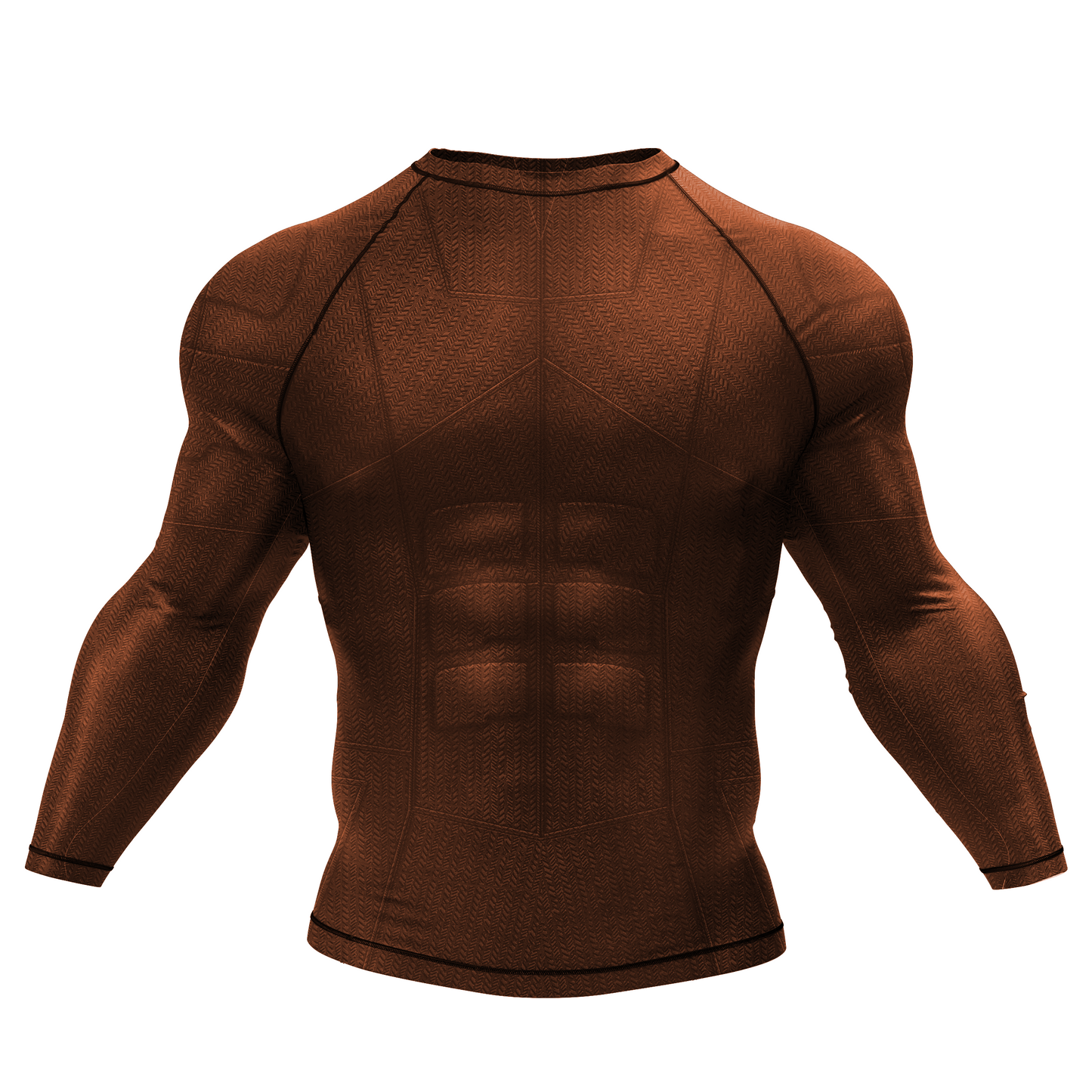 Brown Essential BJJ Rash Guard