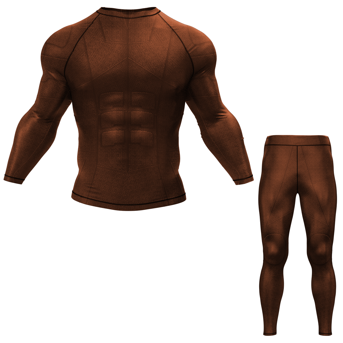 Brown Essential BJJ Rash Guard