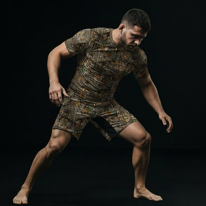 Camo Tree BJJ Rash Guard - BJJ Sesh