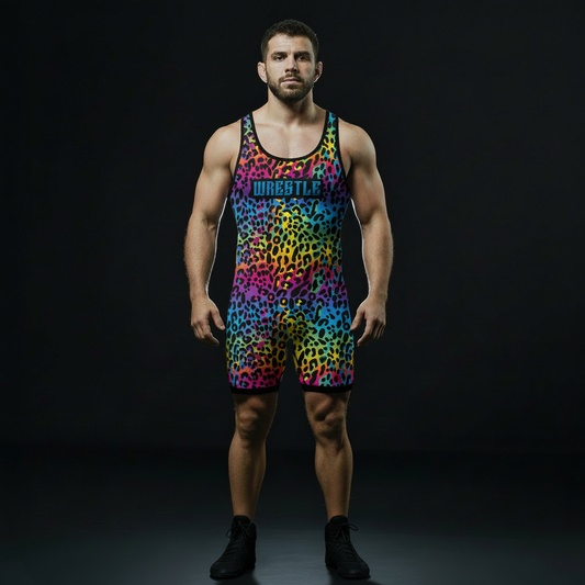 Colorful Savage Wrestling Singlet