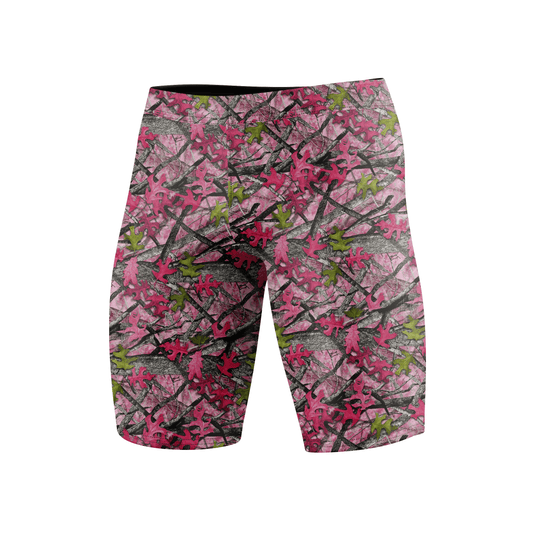 Pink Camo Tree BJJ Spats Shorts