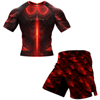Infernal BJJ Rash Guard - Short Sleeve